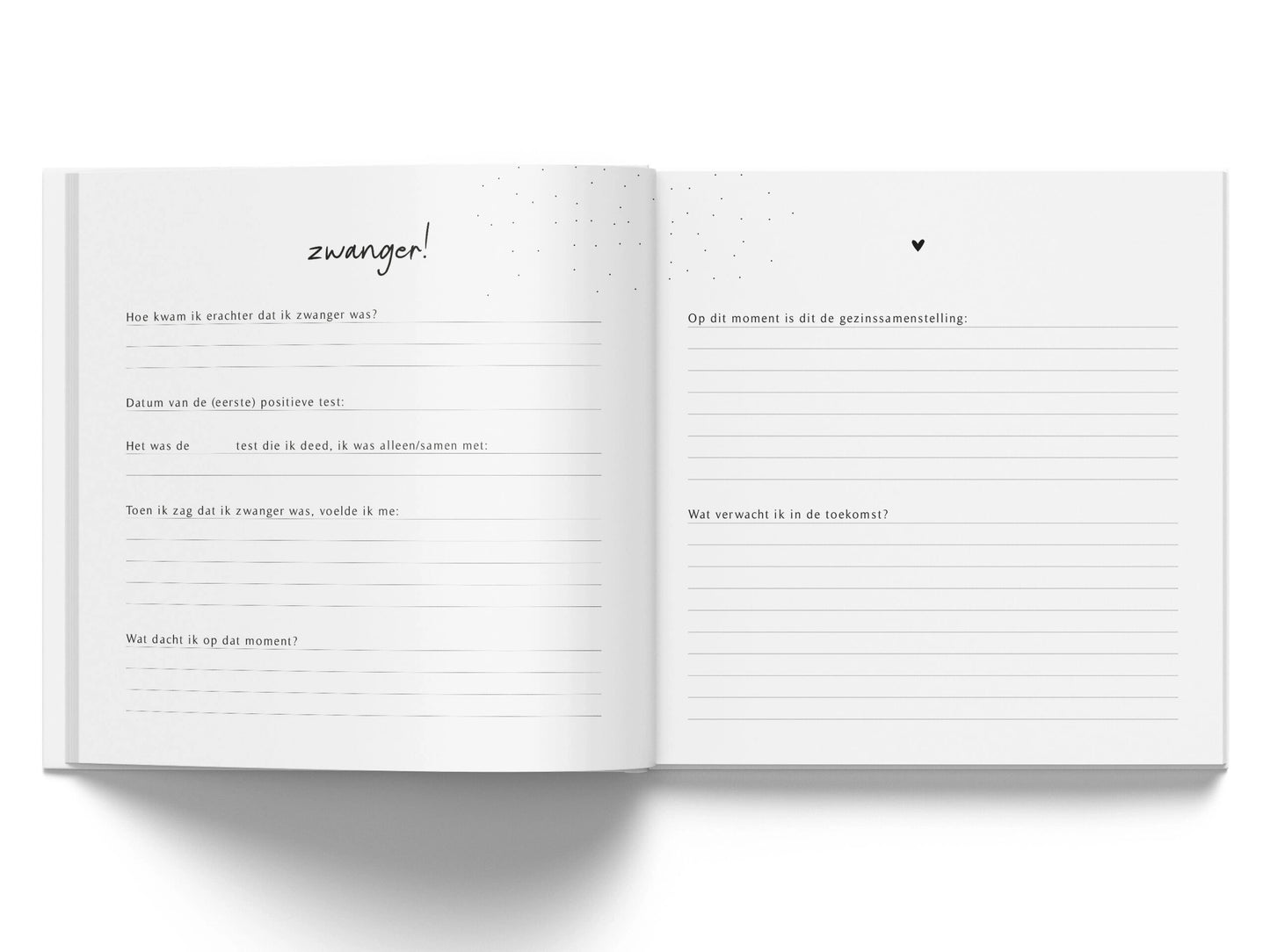 Mijn zwangerschapsdagboek – Linnen Beige