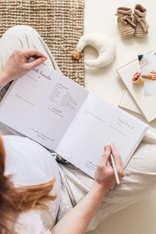 Mijn zwangerschapsdagboek – Linnen Beige