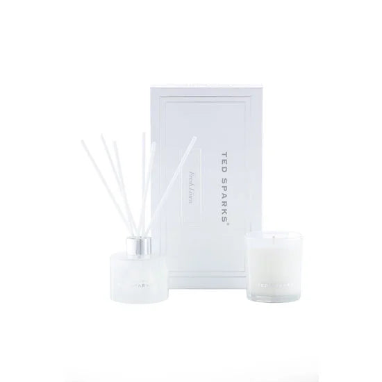 TED SPARKS - Candle & Diffuser Gift Set M - Fresh Linen