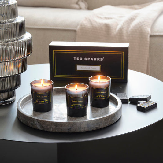 TED SPARKS - Mini Candle Gift Set - Bamboo & Peony