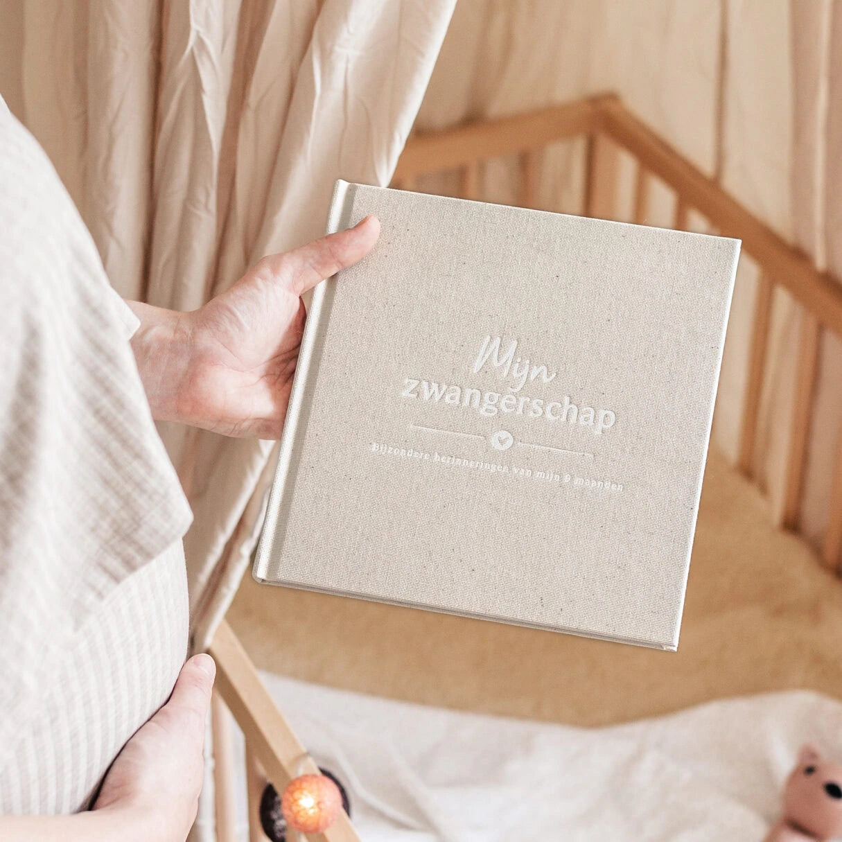 Mijn zwangerschapsdagboek – Linnen Beige