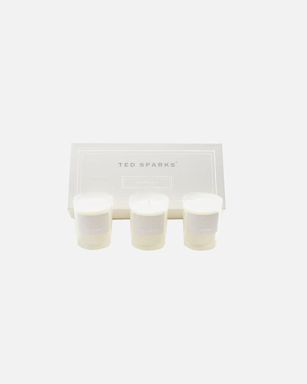 TED SPARKS - Mini Candle Gift Set - Fresh Linen