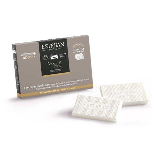Estéban – Vanille d’Or Autoparfum Navulling (2 stuks)