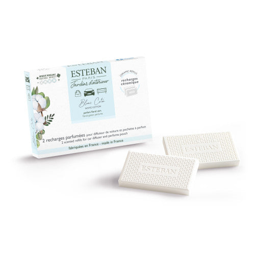 Esteban Classic Blanc Coton Autoparfum navulling (2 stuks)