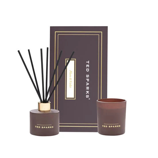 TED SPARKS - Candle & Diffuser Gift Set M - Plum & Violet